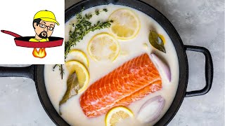 Salmon Poached In Buttermilk amp Herbs [upl. by Allemaj]