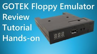 GOTEK USB Floppy Emulator Simulator Review Tutorial [upl. by Nelrsa]