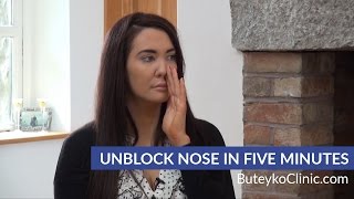 Unblock Nose in Five Minutes  Buteyko Breathing Method [upl. by Erreip38]