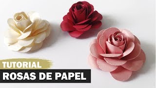 Como fazer uma rosa de papel [upl. by Elazaro54]