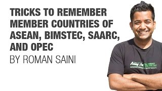 Tricks to remember members of ASEAN BIMSTEC SAARC and OPEC for UPSC CSE IAS SSC CGL CHSL [upl. by Criswell793]