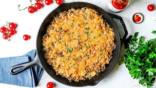 Easy KETO Cheeseburger Casserole Recipe  Low Carb Keto Dinner Recipes With Ground Beef [upl. by Hance546]