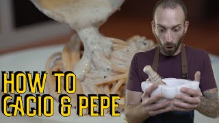 How to make Cacio e pepe spaghetti  italian cuisine [upl. by Nwaf801]