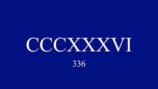 Roman Numerals from 1 to 1000 [upl. by Afital]