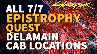 Epistrophy Cyberpunk 2077 All Find the Delamain cab [upl. by Onirotciv226]