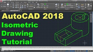 AutoCAD 2018 Isometric Drawing Tutorial [upl. by Iadam291]