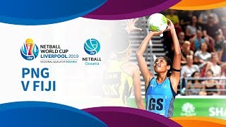 PNG v Fiji I Day 4 I Oceania Netball World Cup Qualifiers [upl. by Aneehc]