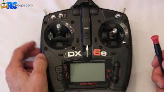 DX6e Stick Adjustments [upl. by Dermot271]