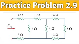 Practice Problem 29 Solve Series amp Parallel circuit Calculate the equivalent resistance in UH [upl. by Carlisle]