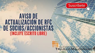 ¿Cómo presentar el aviso de actualización de socios [upl. by Aruabea]