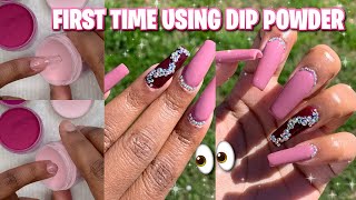 Trying Modelones Dip Powder Kit  How To Use Dip Powder  Tutorial For Beginners [upl. by Haroved]