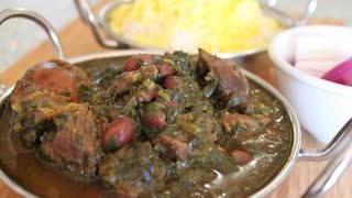 Ghormeh Sabzi Video Qormeh Sabzi Persian Herb Stew Persian Sabzi Recipe [upl. by Bronk]