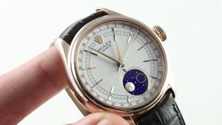 Rolex Cellini Moonphase 50535 Luxury Watch Review [upl. by Eneleahs]