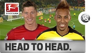 Lewandowski vs Aubameyang  GoalGetters Go HeadtoHead [upl. by Yssep258]