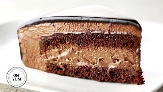 Professional Baker Teaches You How To Make CHOCOLATE MOUSSE CAKE [upl. by Sul]