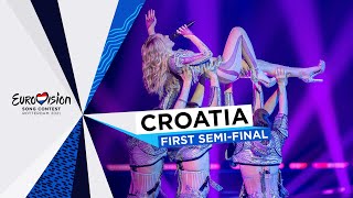 Albina  TickTock  LIVE  Croatia 🇭🇷  First SemiFinal  Eurovision 2021 [upl. by Jd]