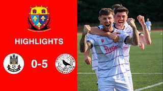 Caerleon 05 Cwmbrân Town  Gwent FA Senior cup  Quarter final highlights [upl. by Nnahtur]