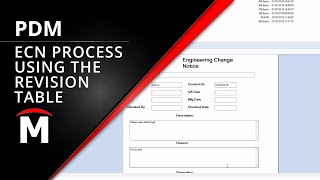 SOLIDWORKS PDM Engineering Change Process using the revision table ECNECRECO [upl. by Treva]