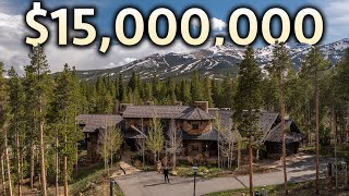 Inside a 15000000 Colorado Mountain Estate with Private Ski Access [upl. by Nibbor]