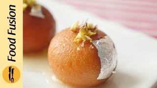 Gulab Jamun with Milk Powder Recipe By Food Fusion [upl. by Aihsak]