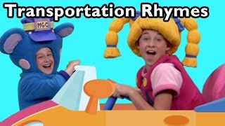 Driving in My Car and More Transportation Rhymes  Nursery Rhymes from Mother Goose Club [upl. by Neilson819]