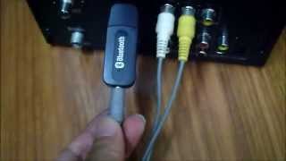 Bluetooth music receiver USB change your sound system to wireless speaker [upl. by Clint744]