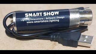 SmartShow USB to DMX from Ebay setup and simple testing [upl. by Leirraj]