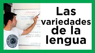 Las VARIEDADES DE LA LENGUA registro coloquial formal y común Lengua estándar [upl. by Conlee]