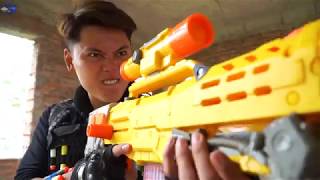 Nerf Guns War  Super Police Men Of TTNerf Team Special Fingh Squad Boss XX Criminal Dangerous [upl. by Htyderem]