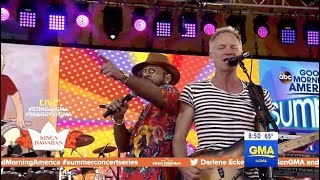 Shaggy With Sting  Performs quotAngelquot GMA Concert [upl. by Daub52]