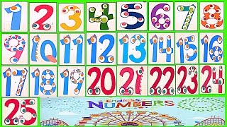 Learn Numbers Kids Count 12345678910111213141516171819202122232425 Preschool [upl. by Ailuig]