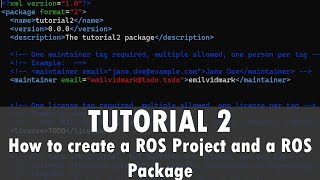 ROS Tutorial 2 How to create a ROS Project and a ROS Package [upl. by Hadik40]