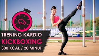 Trening Kardio KickBoxing  300 kcal w 20 minut [upl. by Ayik]