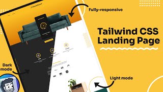 Modern Landing Page Tailwind CSS Project [upl. by Krysta]