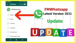 FMWhatsapp Update 2021  FM Whatsapp Latest Version  FMWhatsapp APK Download [upl. by Nosna]