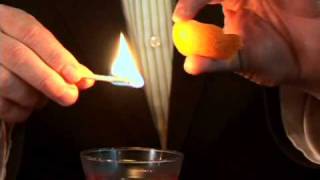 How to Flame a Citrus Peel  CHOW Tip [upl. by Nnairb821]