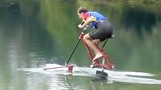 Waterbike Hydrofoil Bicycle [upl. by Airtina]