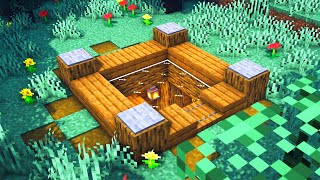 Minecraft Underground Starter House How to build a Survival Starter House Tutorial [upl. by Markman]