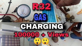 R32 Refrigerant chargingstep by step procedure [upl. by Iggam]