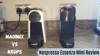 Nespresso ESSENZA MINI REVIEW  Magimix Vs Krups  Which is better  Cheap Coffee Machines [upl. by Trela42]