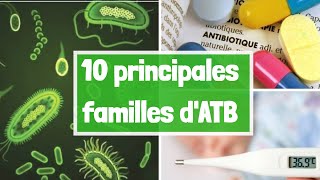 LES PRINCIPALES FAMILLES DES ANTIBIOTIQUES EN 4 MIN [upl. by Ggerc]