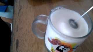 Aerolatte Review Frothing Cold Milk In Under 1 Minute [upl. by Amihsat]