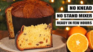 Panettone  Easy NoKnead Italian Fruit Christmas Cake  How Tasty Channel [upl. by Nyvlem404]