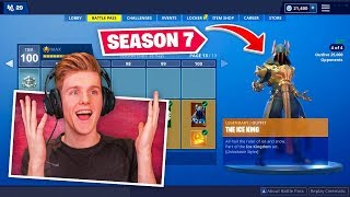 NEW SEASON 7 BATTLEPASS In Fortnite 100 UNLOCKED [upl. by Evad]