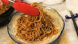 BETTER THAN TAKEOUT  Lo Mein Noodles Recipe [upl. by Yolanthe431]