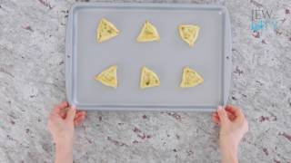 One Minute Purim Recipe Savory Cheesy Hamantaschen [upl. by Salim]