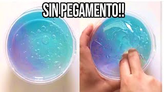 HAZ SLIME CON 1 INGREDIENTE💦 Probando Recetas SIN Pegamento [upl. by Elva511]