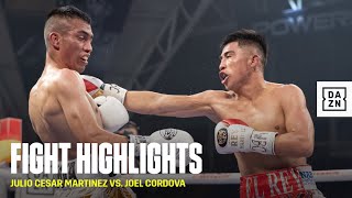 FIGHT HIGHLIGHTS  Julio Cesar Martinez vs Joel Cordova [upl. by Kramnhoj174]