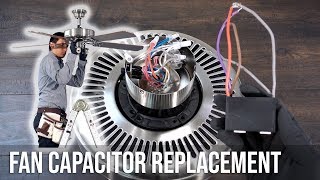 How to Replace the Capacitor in a Ceiling Fan [upl. by Seessel]