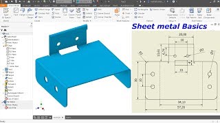 Autodesk Inventor Sheet metal Tutorial Basics [upl. by Gautious]